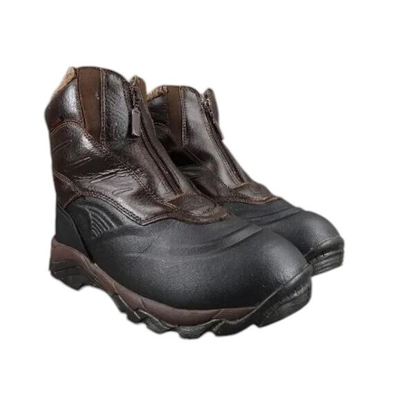 Coleman Shoes Men 9 Boots Winter Snow Insulated Leather Waterproof Anthony Brown - Picture 1 of 15